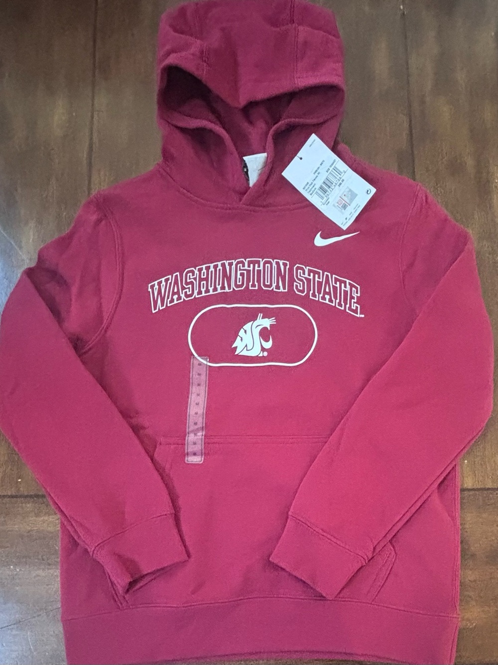 Washington State Cougars Nike Hoodie Red Youth Medium NWT